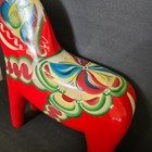 Vintage 20 5  Swedish Dala Horse Nils Olsson Hemslojd Hand-painted Sweden Red