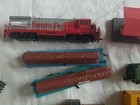 Vtg Bachmann Ho Train Lot Locomotive Engines  Cars Tracks   Accessories Untested
