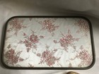 Vintage 4 Piece Gold Brocade  Dressing Table Vanity Set With Tray