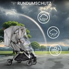Bemece Stroller Rain Cover Universal Waterproof Windproof Baby Shield Clear Vent