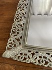 Vanity Mirror Dresser Tray Rectangle 12   x22    Gold Tone Filigree Perfume Vintage