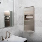 Mind Reader Wall-mount Paper Towel Dispenser   Trash Can Stainless Steel