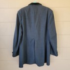 Vintage 70s Lord West Prince Edward Jacket Men 46 L Gray Tuxedo Velvet Lapel