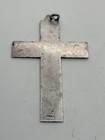 8 6g 925 Sterling Silver Large Cross Religious Vine Swirls Vintage