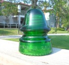 Great 7 Up Green Cd 162 Hemingray Signal Style Glass Insulator  a 