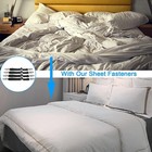 Adjustable Bed Sheet Fasteners 4pcs  Elastic Straps Clips  Grippers For Mattress