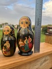 Vintage 1993 Sergiev Posad Russian Matryoshka Nesting Dolls Set 5pc Fairy Tale