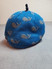 Patagonia Toddler Beanie Hat Blue Knit Whale Pattern Baby 5t Kids Fleece Lined