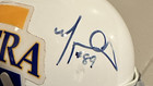   rare   Marques Colston Autographed signed Custom Hofstra Mini Helmet--saints