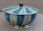 Beautifully Designed Vintage 6  Candy Container Or Keepall Made In Belgium Vgc