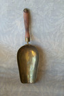 Brass Scoop Wooden Handle W  Hanging Loop Ash Scoop Price Reduced