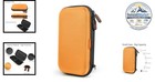 Orange Hard Eva Case Portable Travel Pouch For External Drive Multiple Sizes