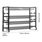Detachable Spice Rack Organizer For Cabinet 4 Tie Stackable Seasoning 15 8x10 7