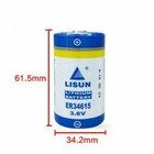 Er34615 3 6v 19000mah D Size Li-battery W  White 2 54a Plug For Cnc Machine Tool