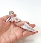 Art Deco Sexy Bathing Beauty Lady Woman Figurine Porcelain Ceramic Vtg Germany