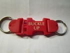 Buckle Up Safety Seatbelt Style Keychain Key Ring Chain Methodist Hospital Indy