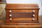Vintage Spool Cabinet Wood Drawer Apothecary Sewing Box Antique Jewelry Box