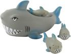 Rubber Shark Family Set Of 4 Baby Bath Toys