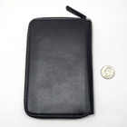 Bellroy Black Leather Zip Around Passport Credit Card Travel Folio Wallet