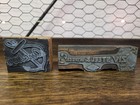 Set Of 3 Printing Letterpress Printer Type Blocks