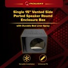 Qpower Qbomb15hp Single 15 Inch Vented Side Ported Speaker Round Enclosure Box