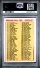 1985 Garbage Pail Kids  8b Blasted Billy Glossy Checklist Back Series 1 Psa 8