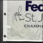 Justin Rose  2025  Autographed Fedex St  Jude Championship Pin Flag Jsa Coa