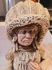 Large Collectible Native American Indian Chief Statue Vintage Mexico Antique 