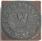 Westinghouse Vintage Metal Wood Letterpress Printing Block 5 8 X 5 8 X 7 8