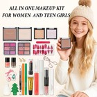 24 Pcs Makeup Kit For Women   Teen Girls  Full Sets Gift 24 Pcs  Red