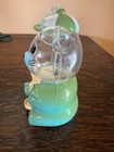 Vintage Carousel Blue And Green Bunny Gumball Machine Bank