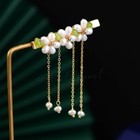 Antique Style Pearl Hairpin Real Pearl Hair Accessories  Hanfu Headdress Tassel