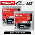 Makita 18v 6 0ah Integrated Led Lxt Lithium-ion Battery 2 Pack Bl1830 Bl1840 Bl