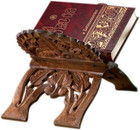 Bible Stand Carved Wood Prayer Book Holder Display Antique Vintage Style Quran