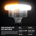 Neewer Nk103d 2-pack 24x24  Softbox Kit W 45w Bi-color Led  2900k-7000k  Remote