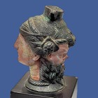 2 Headed Greek Bust Statue Satyr Dionysus God Wine Fertility Urn Museum Replica