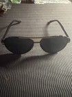 Aviator Sunglasses Black   Gold Frame Dark Tinted Lenses Unisex Classic Style
