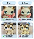Pet Shop Lps Cats Sitting Kitten Bonbon Persian Cat Toy Figure Christmas Gift