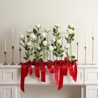 12pcs Artificial Silk Flowers Realistic Roses Bouquet Long Stem For Home Wed   