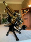 Antique W  Watson   Sons Ltd - Edinburgh-h Brass Microscope - Circa 1927  Cased
