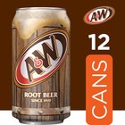 A w Root Beer Soda  12 Fl Oz Cans  12 Pack 12 Fl Oz  pack Of 12   Brown