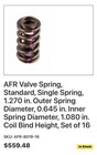 Afr Valve Springs 8019