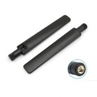 2x Dual Band Wifi 6e 2 4ghz 5ghz 5 8ghz 10dbi Mimo Rp-sma Male Antenna Black 