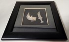 Vintage Sterling Silver Arabian Dagger   Sheath  framed 