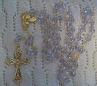 Light Purple Crystal Rosary - 18k Gold Plated - Made In Czech