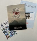 Iceland Official Year Set 1986 Mnh In Original Presentation Folder