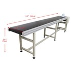 Conveyor Belt Length 118  Width 19 6  Pvc Flat Belt System Adjustable Speed 110v