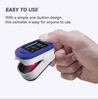 Finger Tip Pulse Oximeter Op2 Heart Blood Monitor With Batteries Included