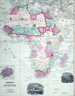 1860 Johnson Map Africa Egypt Nubia Guinea Ethiopia Congo South Cape Town Natal