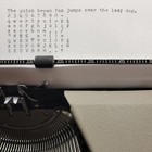 1950s Royal Quiet De Luxe Typewriter W case   Key - Cleaned And Tested - Nice 